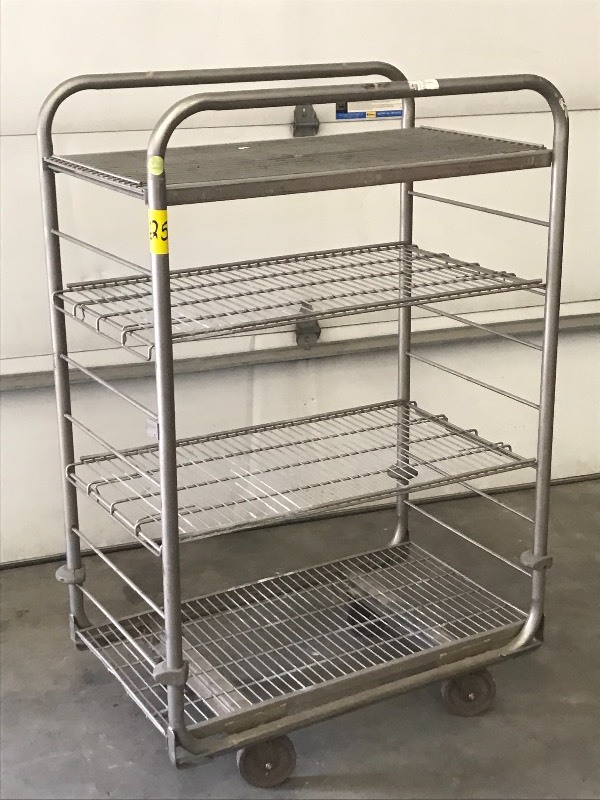 lot 25 image: Stainless Steel Warehouse Shelf