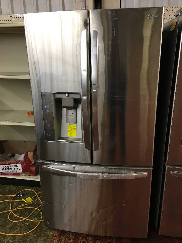 lot 271 image: LG LFXS29766S Refrigerator, Retail $3,399.99