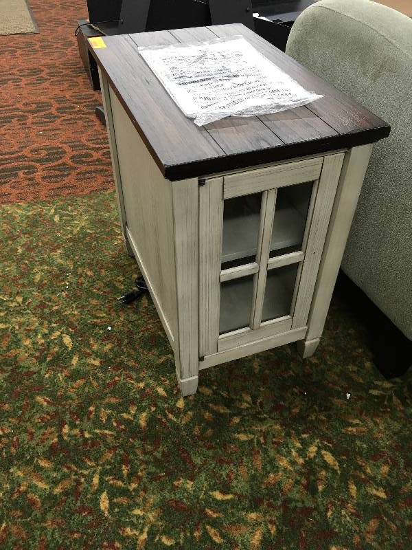 lot 278 image: Snow Chairside Table, Retail $99.99