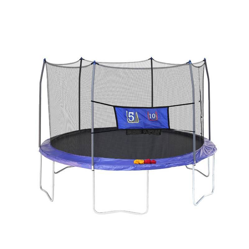 lot 288 image: Skywalker Trampolines 12 Round Jump-In-Toss Trampoline W Enclosure, Retail $269.99