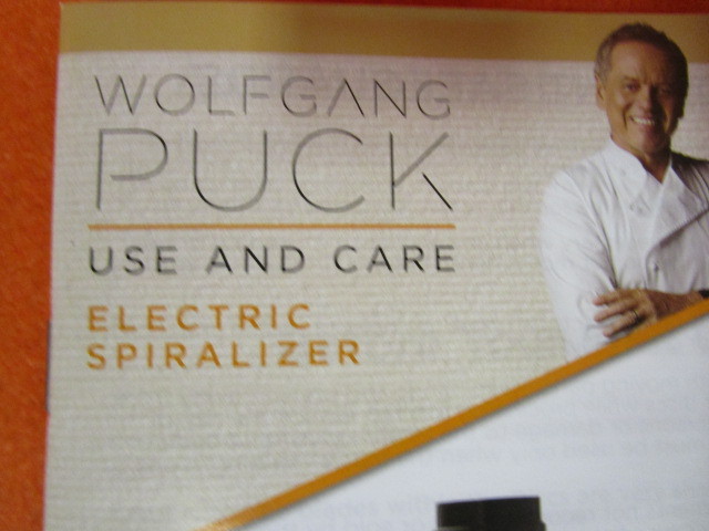 lot 22 image: Wolfgang Puck Electra Spiralizer