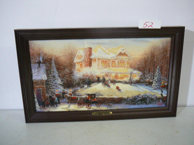lot 52 image: Victorian Christmas II Illuminated Canvas Print