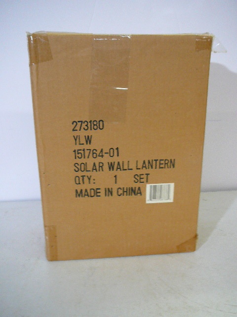 lot 89 image: Solar Wall Lantern