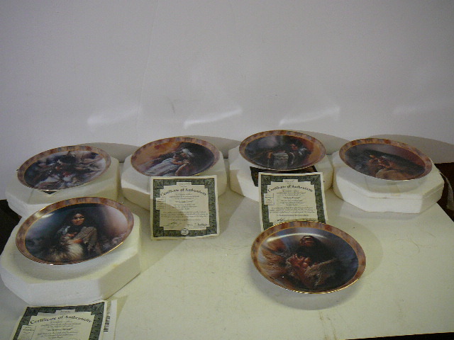 lot 108 image: Sacred Bond Plates By Lee bogle 6 Plates with Certificate of Authenticity