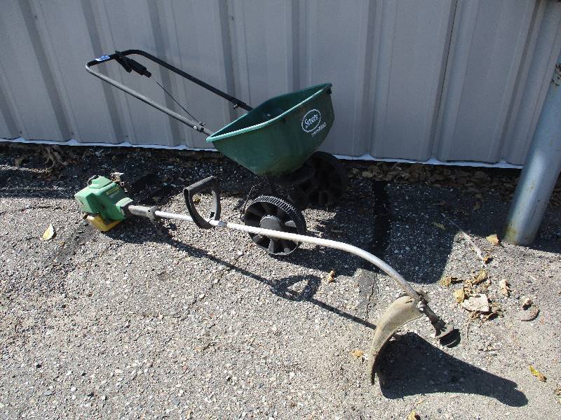 Spreader and weed whip