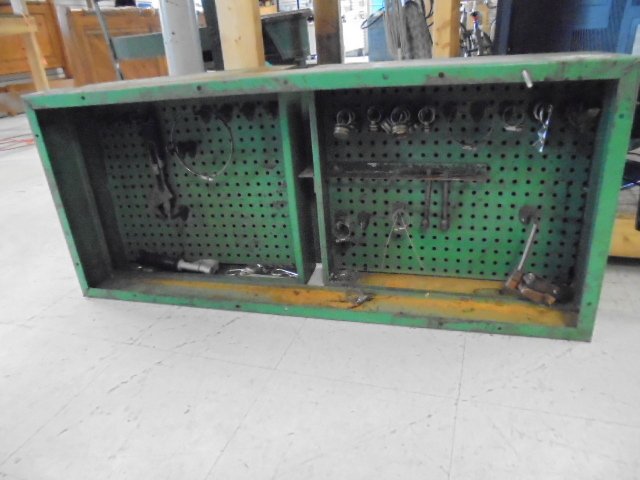 lot 8 image: Metal Pegboard Tool Storage Box and MORE