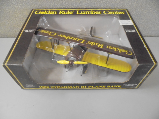 lot 41 image: Die Cast Metal Bi-Plane Bank