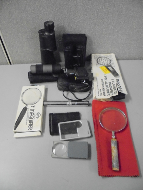 lot 43 image: Scopes, Magnifying Gasses, Binoculars and More