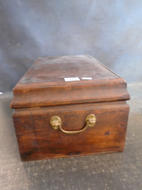 lot 70 image: Wooden Jewelry Box and Vintage Jewelry