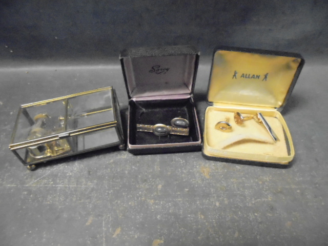 lot 120 image: Music Box, Cufflinks and Tie Clips