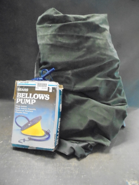 lot 112 image: Air Mattress and Bellows Pump