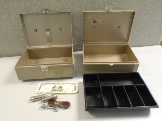lot 192 image: Metal Cash Boxes and MORE