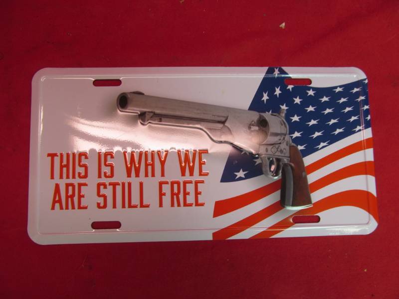 lot 109 image: This is Why We Are Still Free license plate
