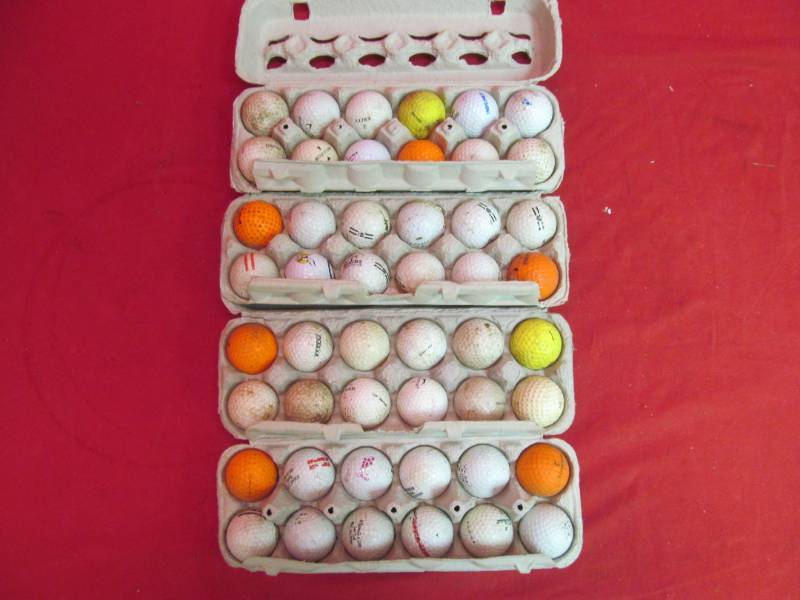 lot 136 image: 4 dozen used golf balls