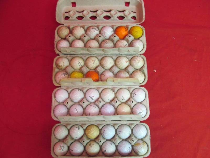 lot 137 image: 4 dozen used golf balls