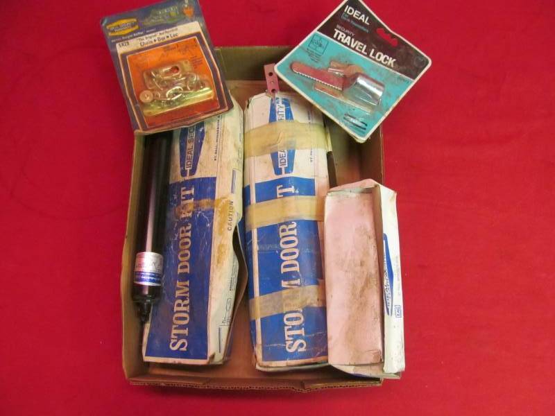 lot 152 image: Storm door closures, locks, hardware