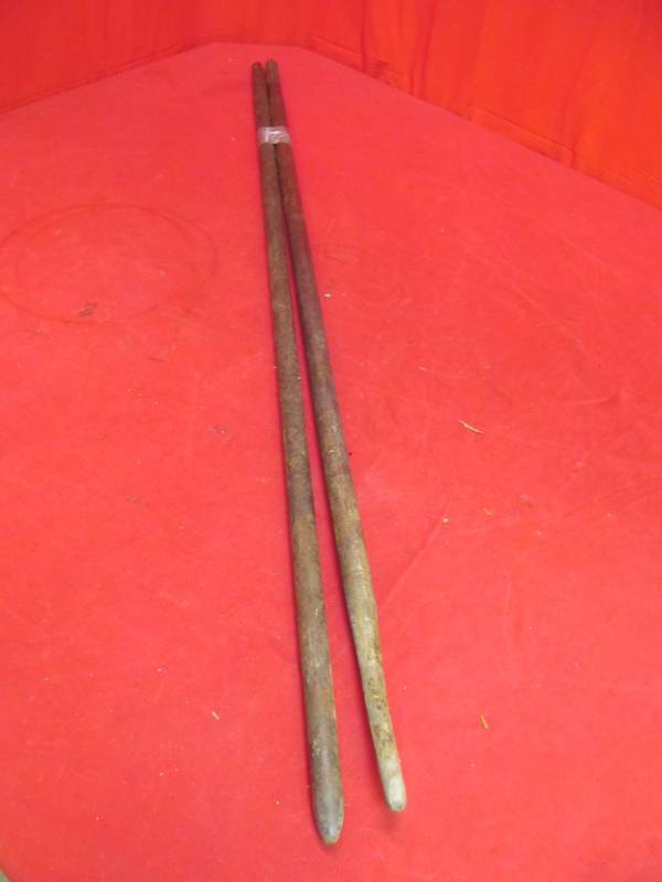 lot 177 image: 2 pry bars (53 long)