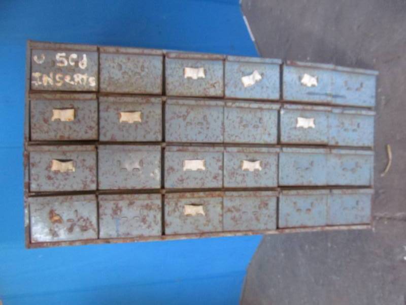 lot 183 image: 24 drawer metal parts cabinet (17x12x34)