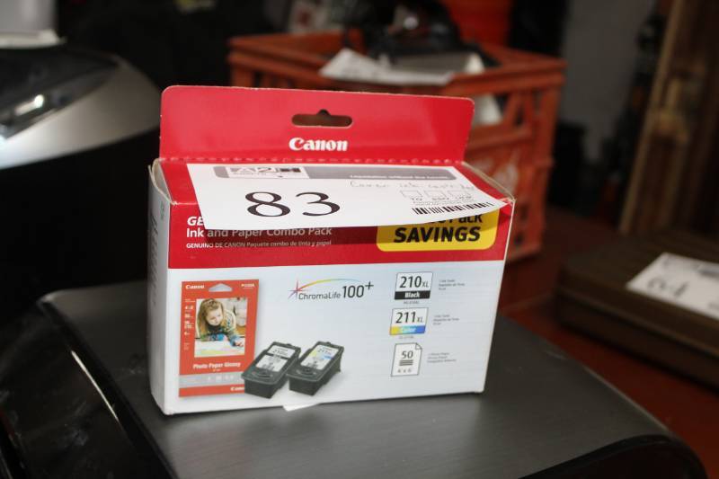 lot 83 image: Canon Ink and Paper Combo Pack
