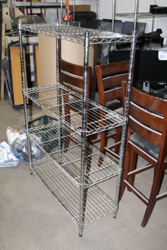 lot 80 image: Shelving Rack w 4-Shelves