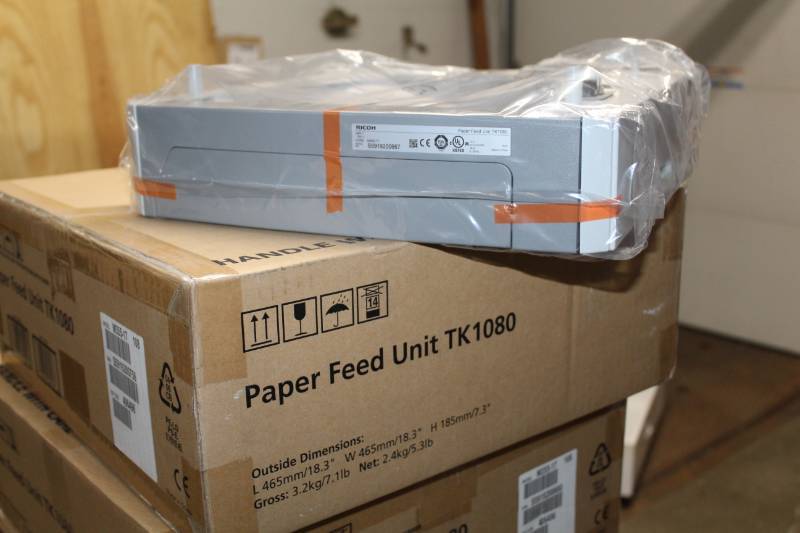 lot 43 image: Lot of (3) Ricoh Paper Feed Units