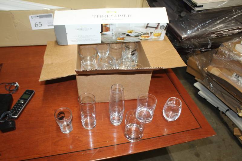 lot 68 image: Lot of (Approximately 15) Glass Cups