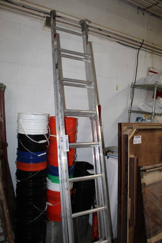 lot 18 image: Keller 8ft. Aluminum Extension Ladder