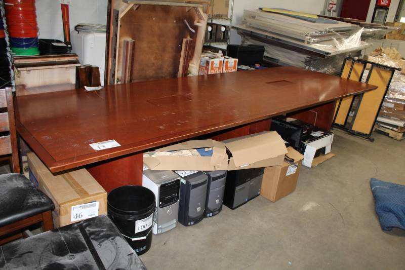 lot 13 image: Wood Conference Table