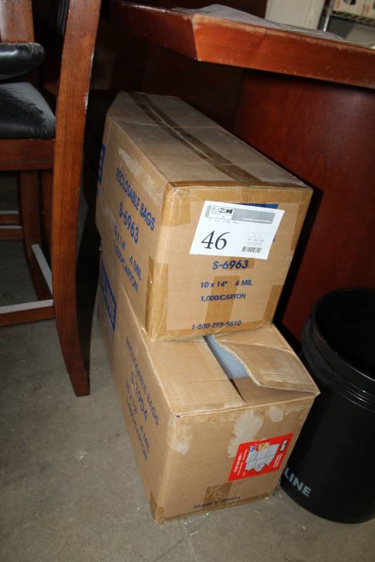 lot 46 image: Lot of (2) Boxes of Resealable Bags
