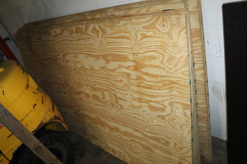 lot 56 image: Lot of (5) 4x8 Plywood Sheets