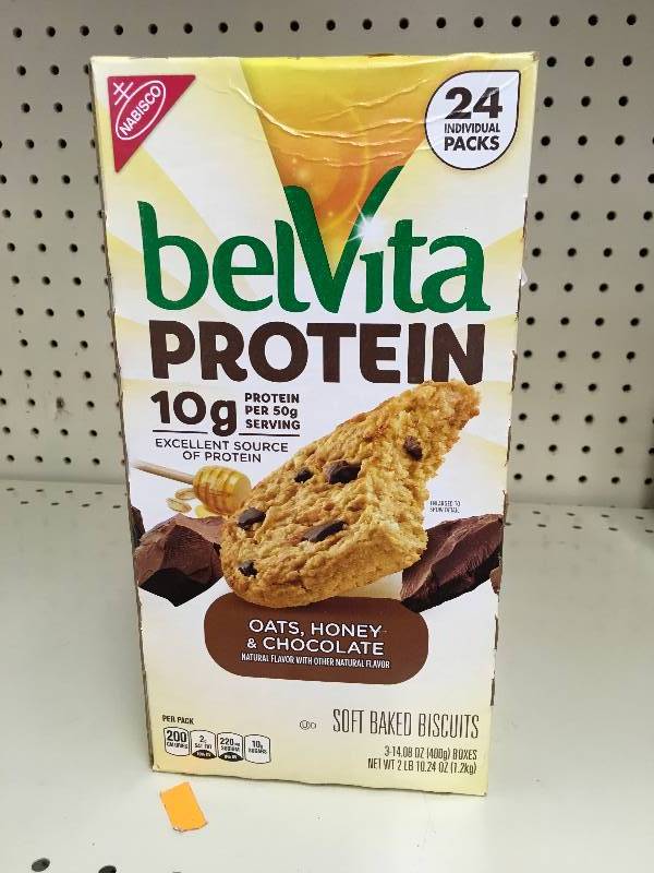 lot 14 image: Belvita Protein Baked Biscuits, Retail $13.99