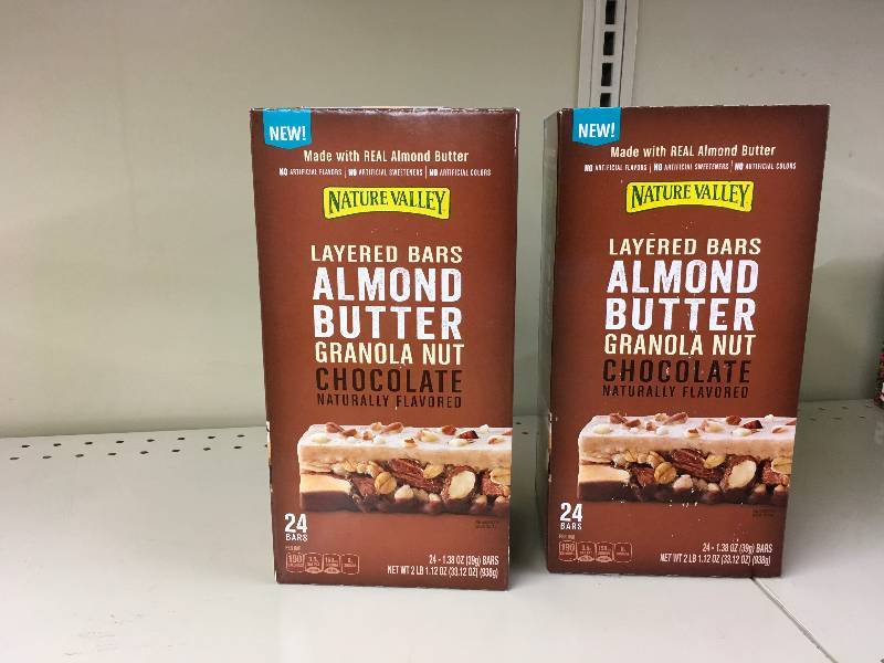 lot 19 image: Two Boxes of Nature Valley Almond Butter Granola Bars, Retail $21.98