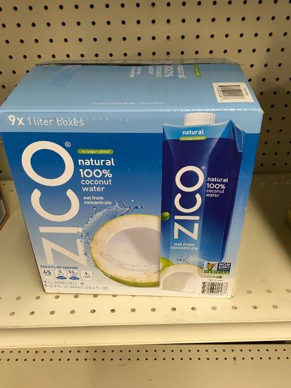 lot 25 image: Zico Coconut Water, Retail $17.99