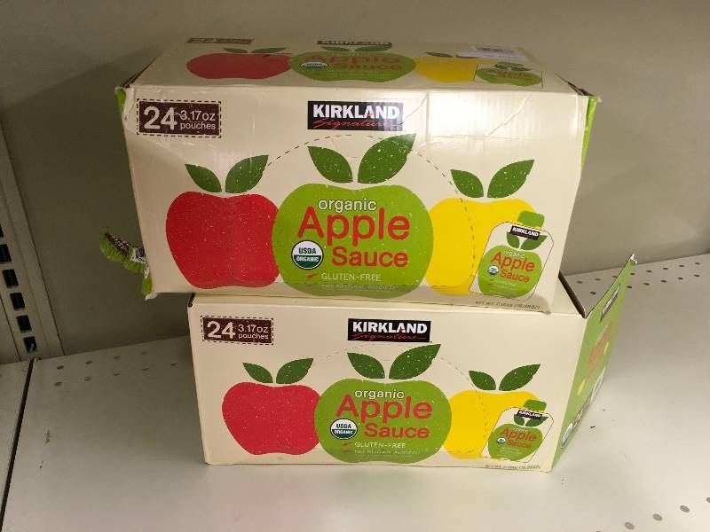 lot 26 image: 2 Boxes of 24 Organic Apple Sauce Packs