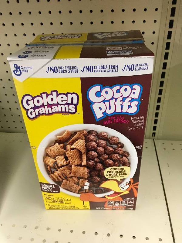 lot 31 image: Golden Grahams & Cocoa Puffs Cereal