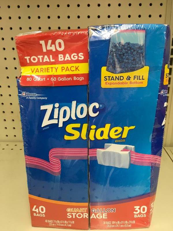 lot 37 image: Ziploc Quart and Gallon Bags