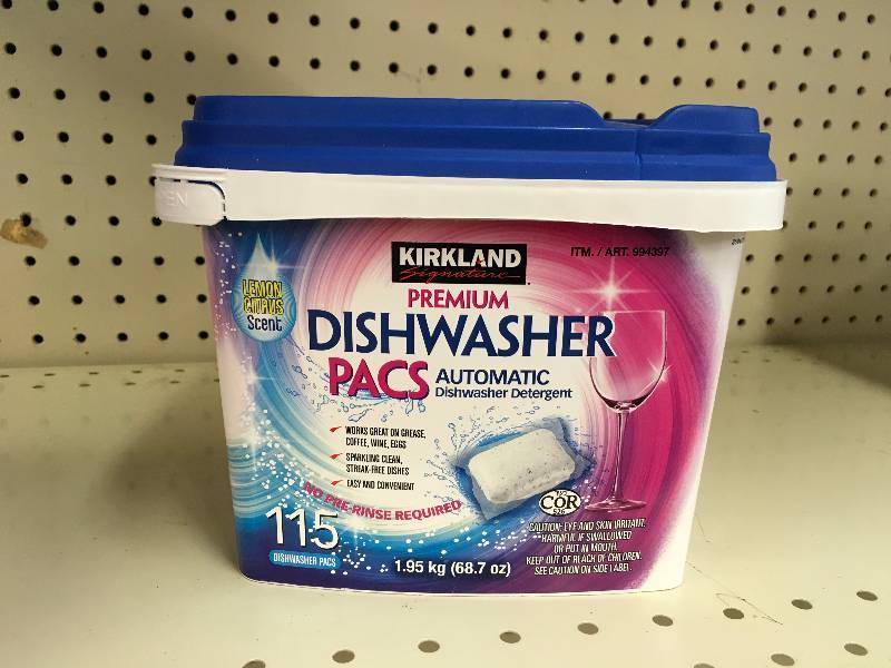 lot 42 image: Kirkland Dishwasher Pacs, Retail $9.69