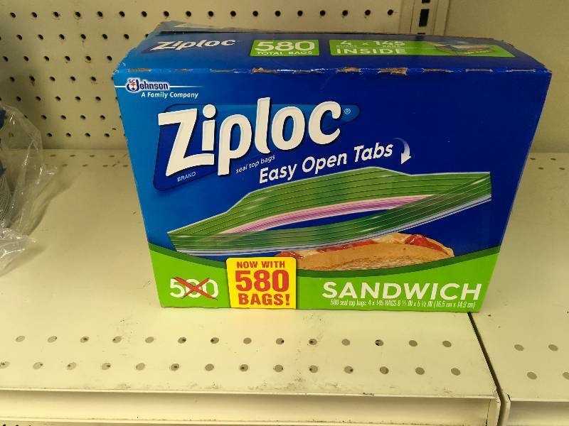 lot 50 image: Ziploc Sandwich Bags