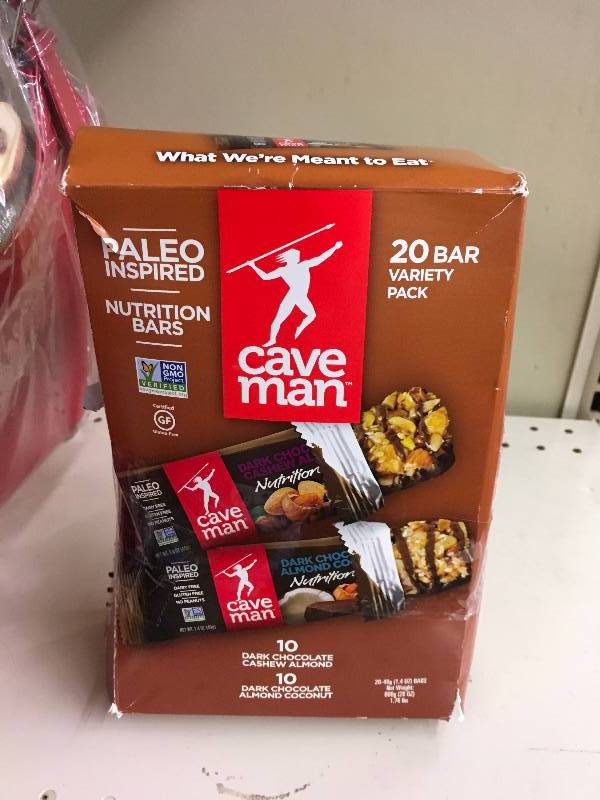 lot 65 image: Cave Man Trail Mix Bar, Retail $12.79