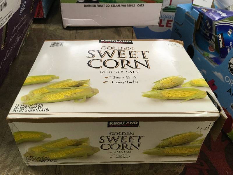 lot 67 image: Kirkland Signature Sweet Corn 12 Cans