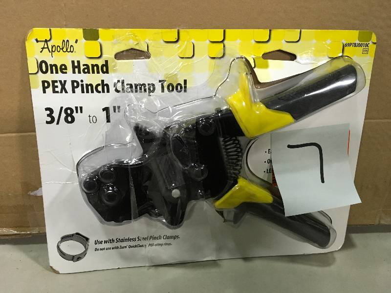 lot 7 image: Apollo 69PTBJ0010C One Hand PEX Cinch Clamp Fastening Tool in good conditions
