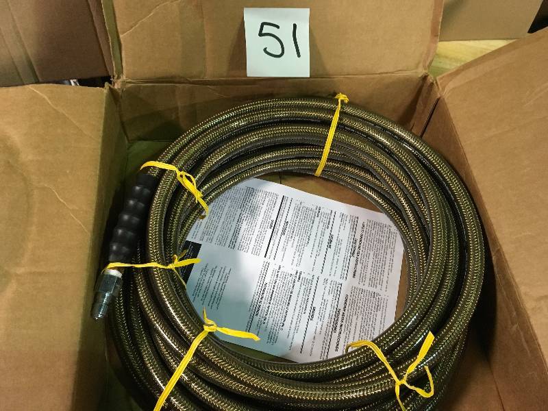 lot 51 image: SIMPSON 50 ft. Monster Hose for Pressure Washers not used