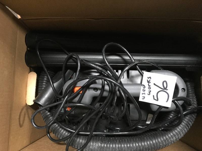 lot 56 image: RIDGID 4 Gal. 5.0-Peak HP Portable WetDry Vacuum  Used in good working cond.
