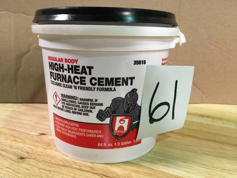 lot 61 image: HERCULES 12 gal. FurnaceStove Cement