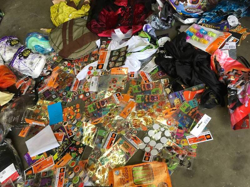 lot 106 image: Assorted Halloween items customs stickers party favors customs and more