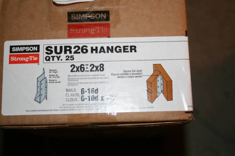 lot 75 image: 45 Degree Joist Hangers