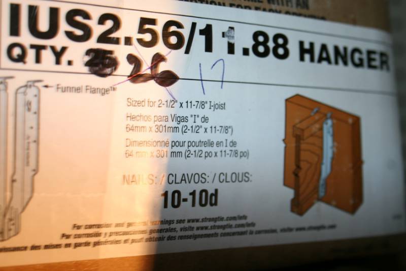 lot 106 image: Joist Hangers