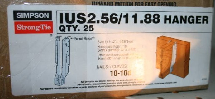 lot 107 image: Joist Hangers