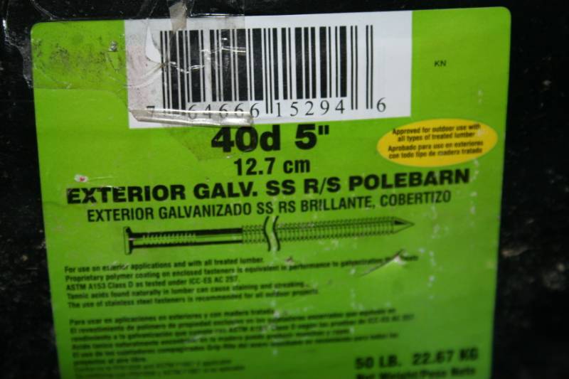 lot 136 image: Pole Barn Nails