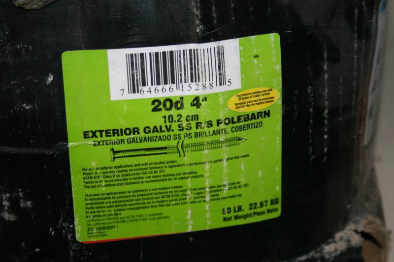 lot 137 image: Pole Barn Nails